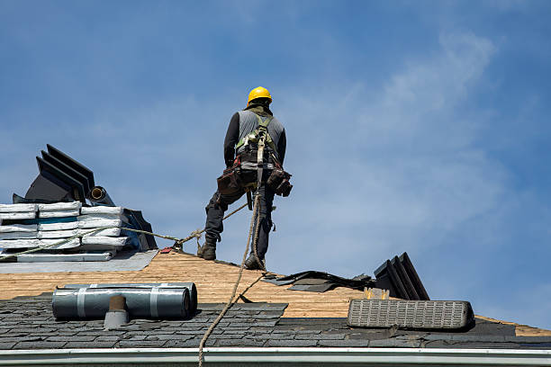 Professional Roof Installation technician working in Obrien, CA